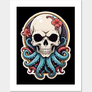 Octopus Skull 4 Posters and Art